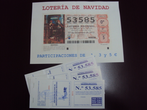 XA TEMOS NÚMERO DE LOTERÍA: 53585