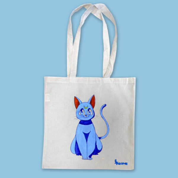 Bolsa de tela - Modelo Gato Azul